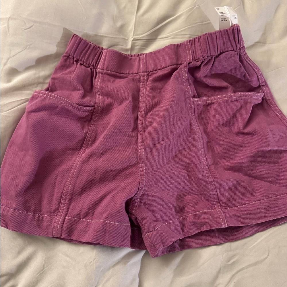 Uniqlo Women's High Waist Purple Shorts